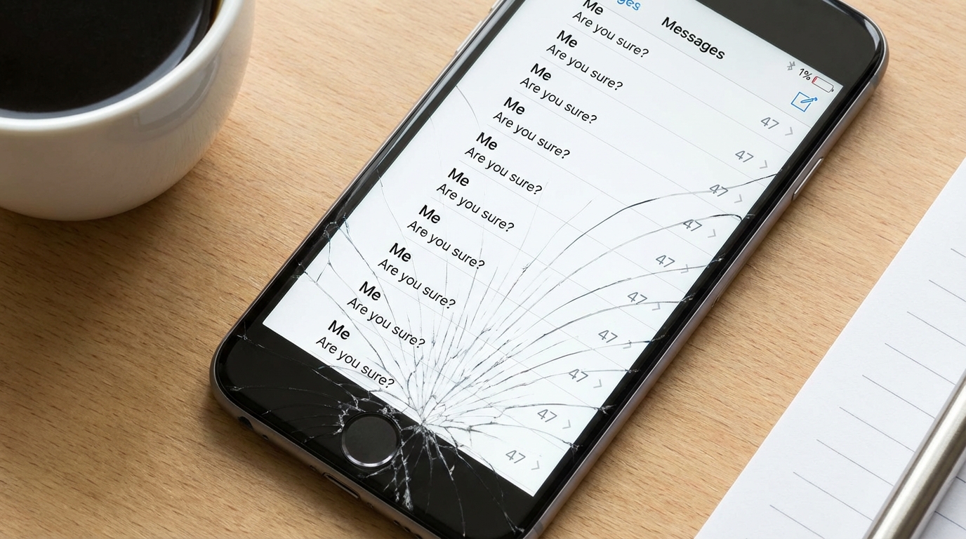 The Can't Stop Checking Mistake